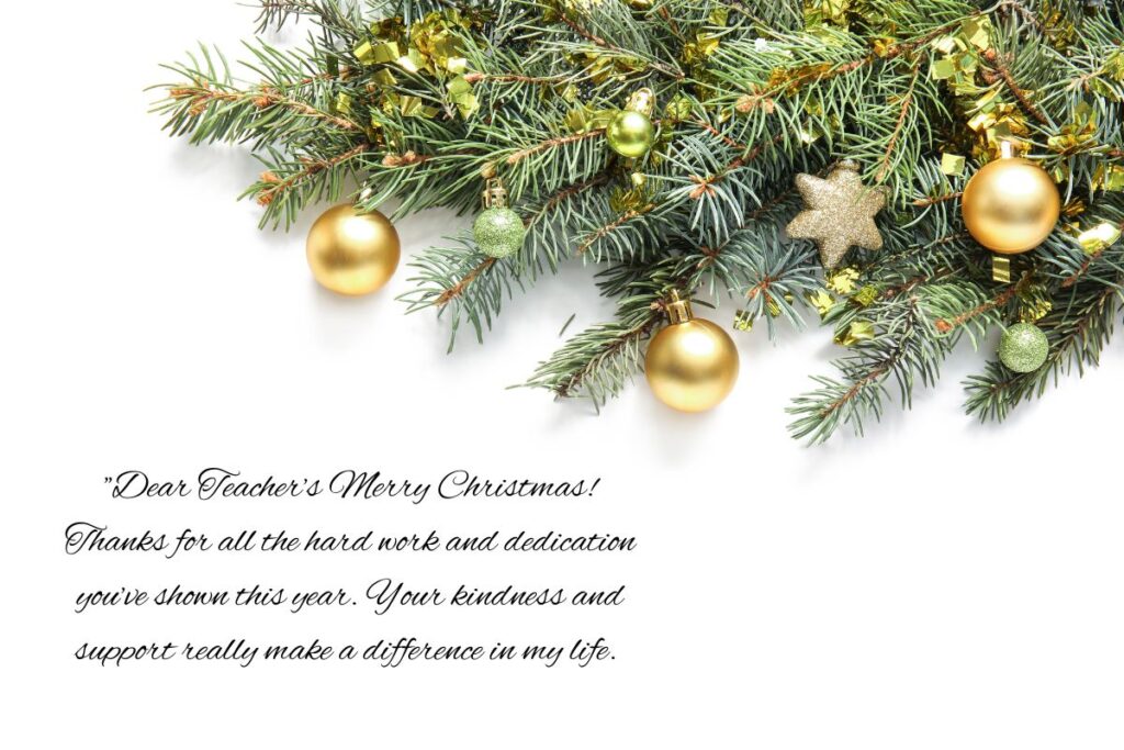 Christmas Greeting Ideas for Teachers