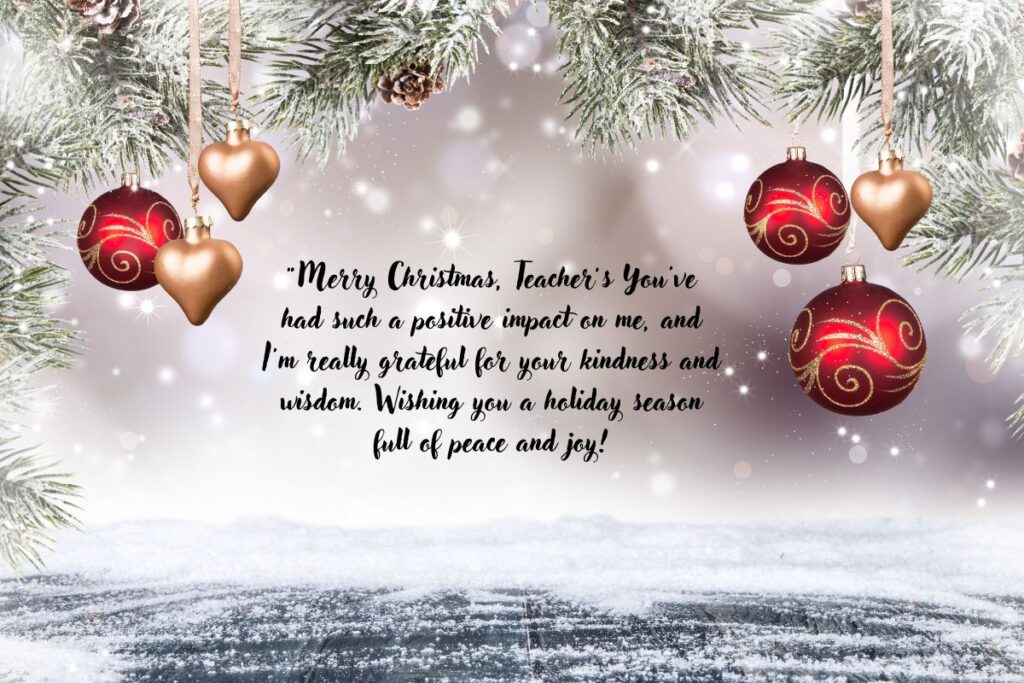 Christmas Greeting Ideas for Teachers