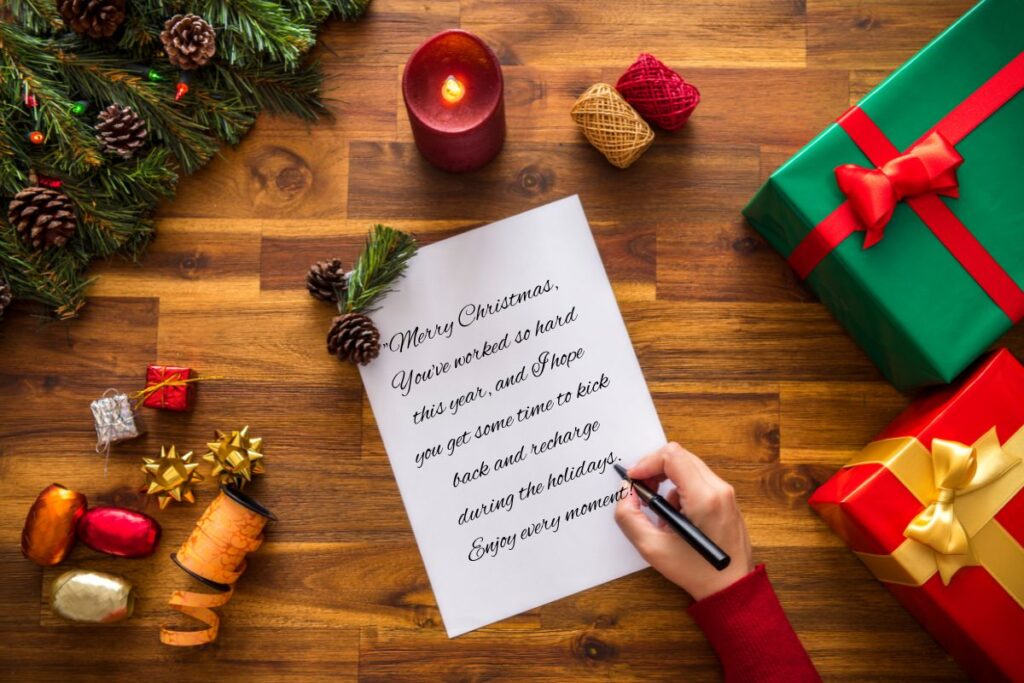 Christmas Greeting Ideas for Teachers