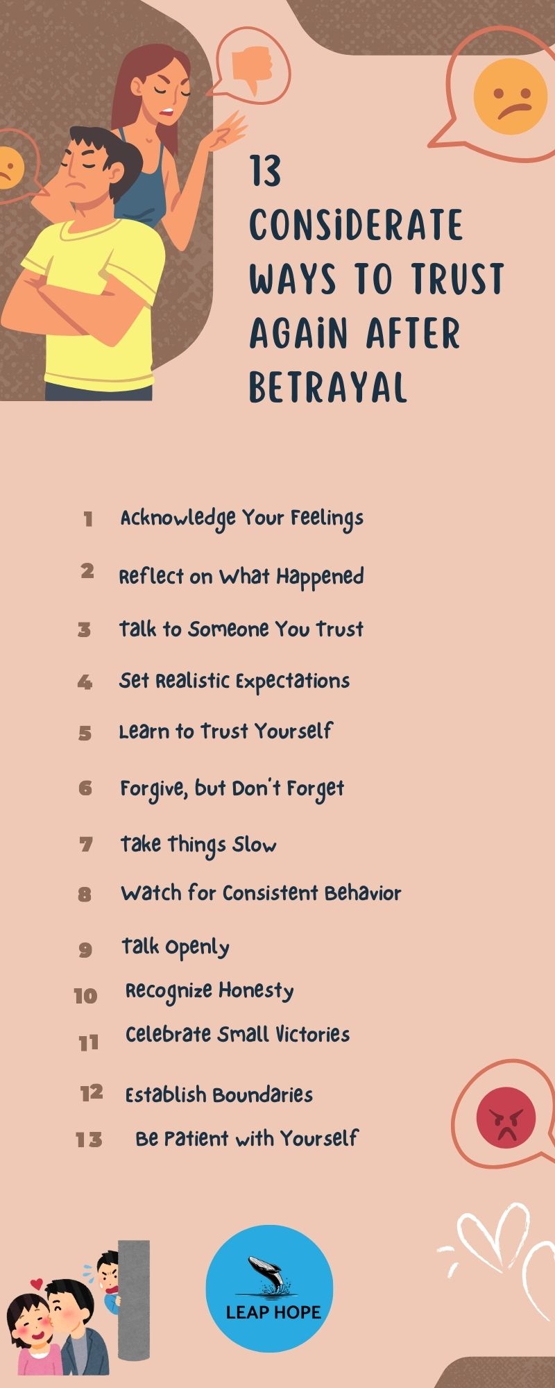 Steps to Restore Your Relationship after cheating