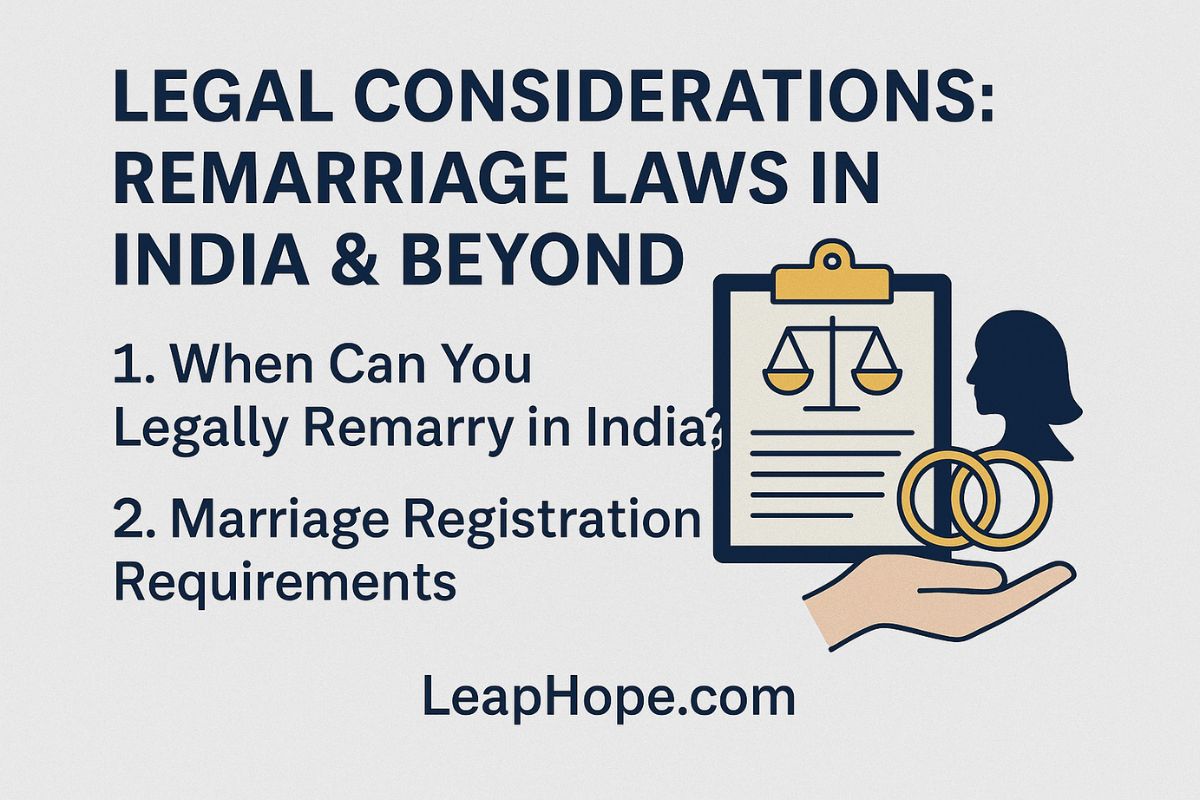 LEGAL CONSIDERATIONS: REMARRIAGE LAWS IN INDIA & BEYOND