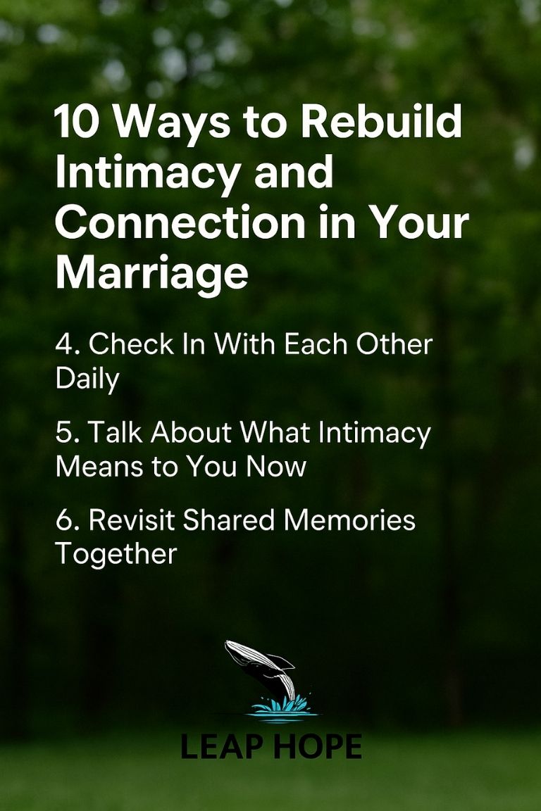 Rebuild Intimacy and Connection in Your Marriage