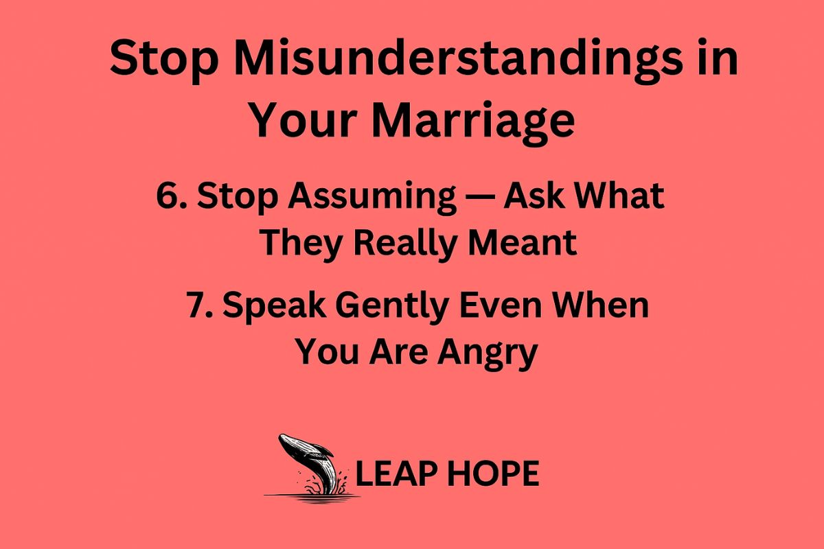 Stop Misunderstandings in Your Marriage