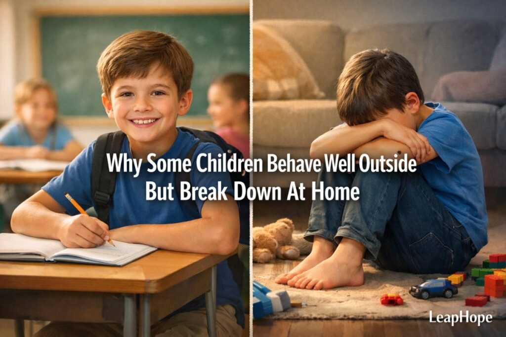 Why Some Children Behave Well Outside But Break Down At Home
