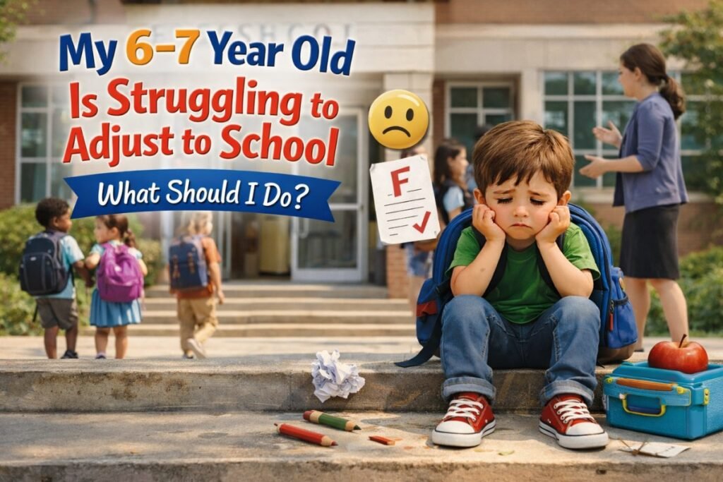 My 6–7 Year Old Is Struggling to Adjust to School What Should I Do? 2 Child Struggling to Adjust to School
