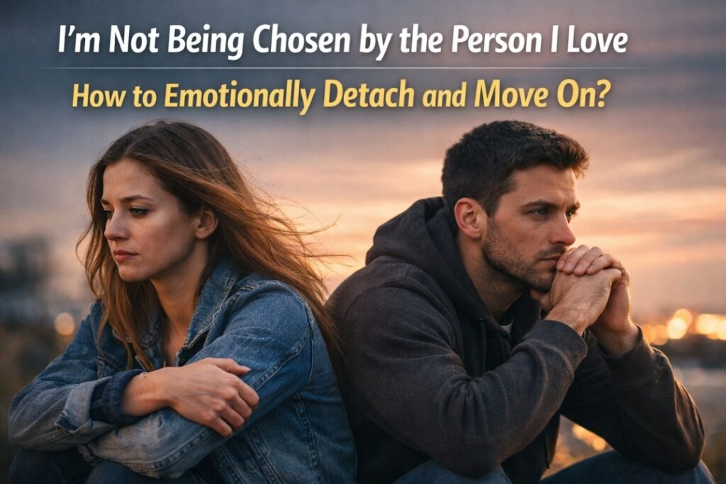Not being chosen by someone you love hurts deeply. Learn how to emotionally detach, stop the pain, rebuild self-respect, and move forward with strength.