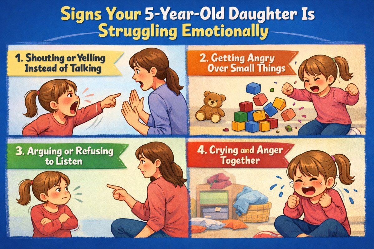 Signs Your 5-Year-Old Daughter Is Struggling Emotionally