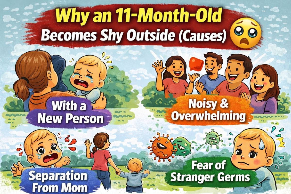 My 11-Month-Old Baby Is Shy Outside and Socially Anxious – How Can I Help Him Feel Comfortable With Others? 3 Why baby Becomes Shy Outside (Causes)