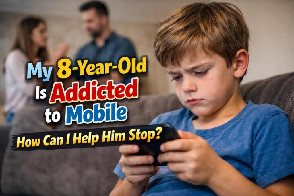 Child Addicted to Mobile