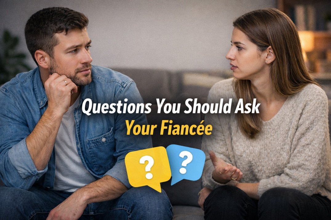 Couple having a serious conversation asking important questions before marriage to understand compatibility