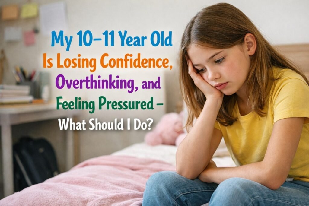 My 10–11 Year Old Is Losing Confidence, Overthinking, and Feeling Pressured – What Should I Do? 2 child losing confidence