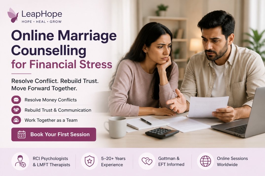 Online marriage counselling for financial stress in relationships