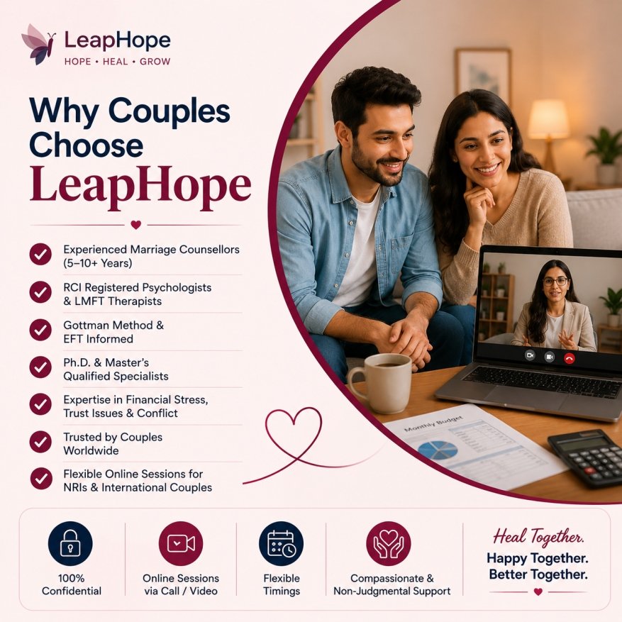 Why couples choose LeapHope for online marriage counselling