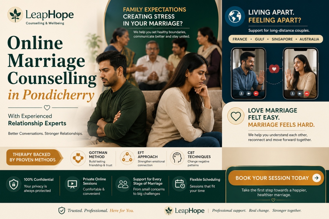 Modern marriages and relationship counselling in Pondicherry