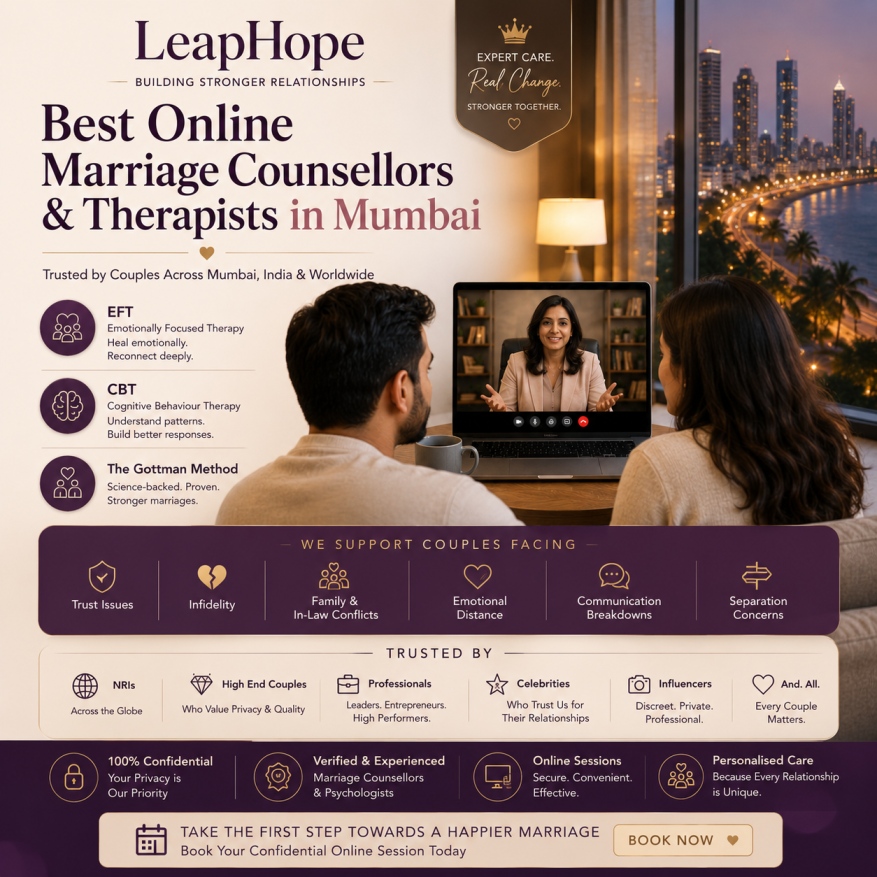 Online Marriage Counselling in Mumbai with LeapHope Marriage Therapists