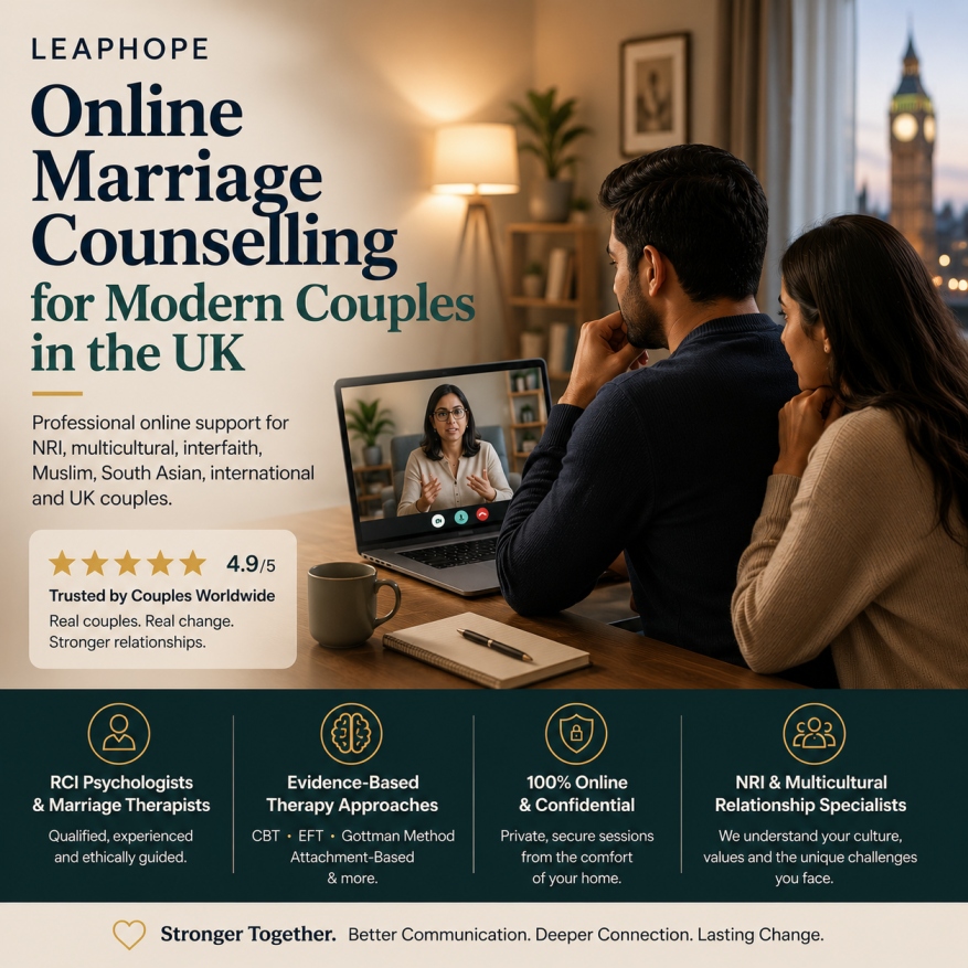 Online Marriage Counselling in the UK 1 Online Marriage Counselling in UK - LeapHope