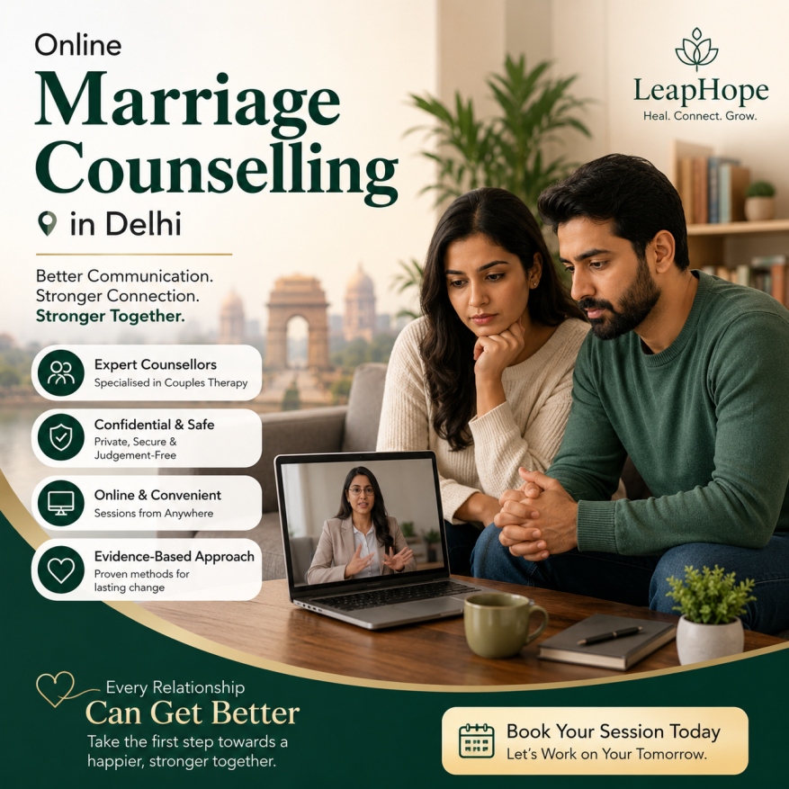 Online Marriage Counselling in Delhi 1 Online Marriage Counselling in Delhi - LeapHope