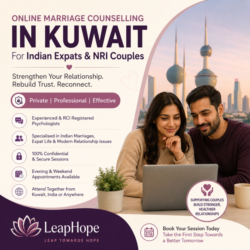 Online Marriage Counselling in Kuwait for Indian Expats, NRI Couples and Professionals
