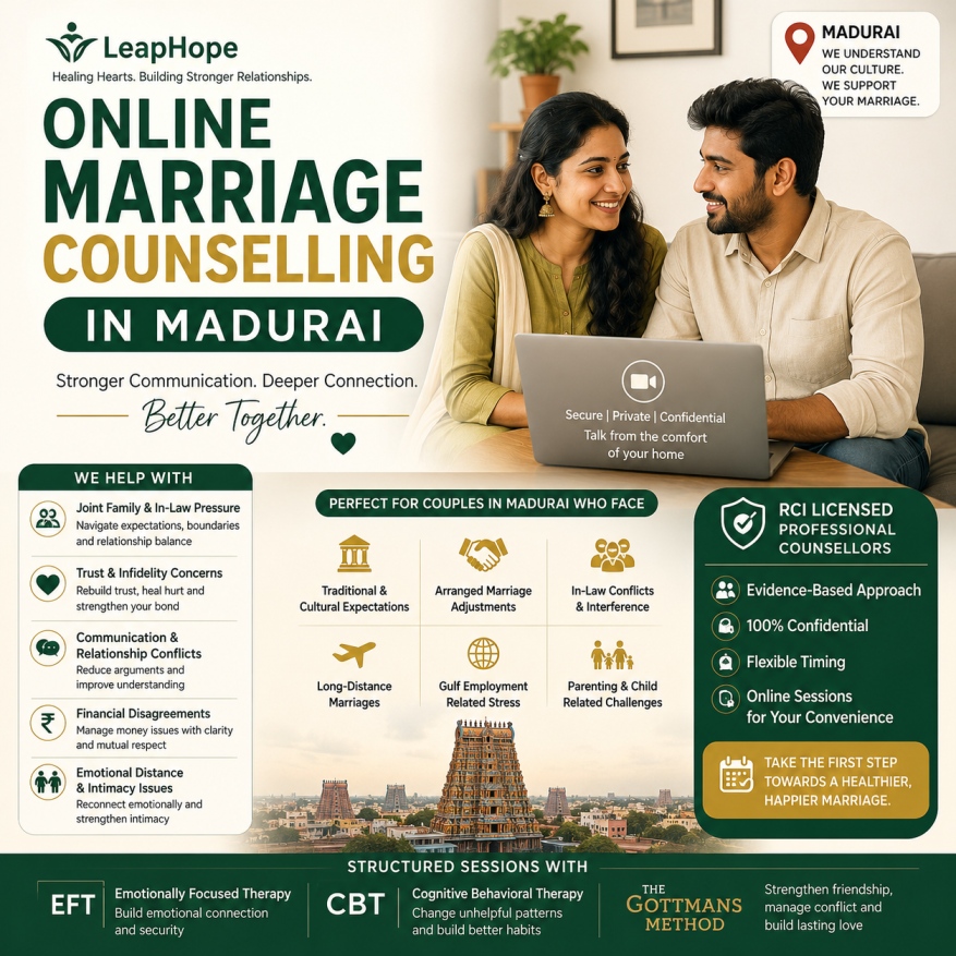 Online Marriage Counselling in Madurai - LeapHope