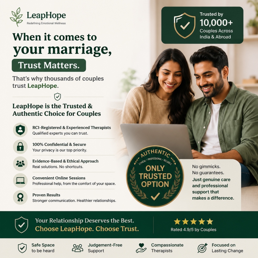 Why Hyderabad Couples Choose LeapHope for Marriage Counselling