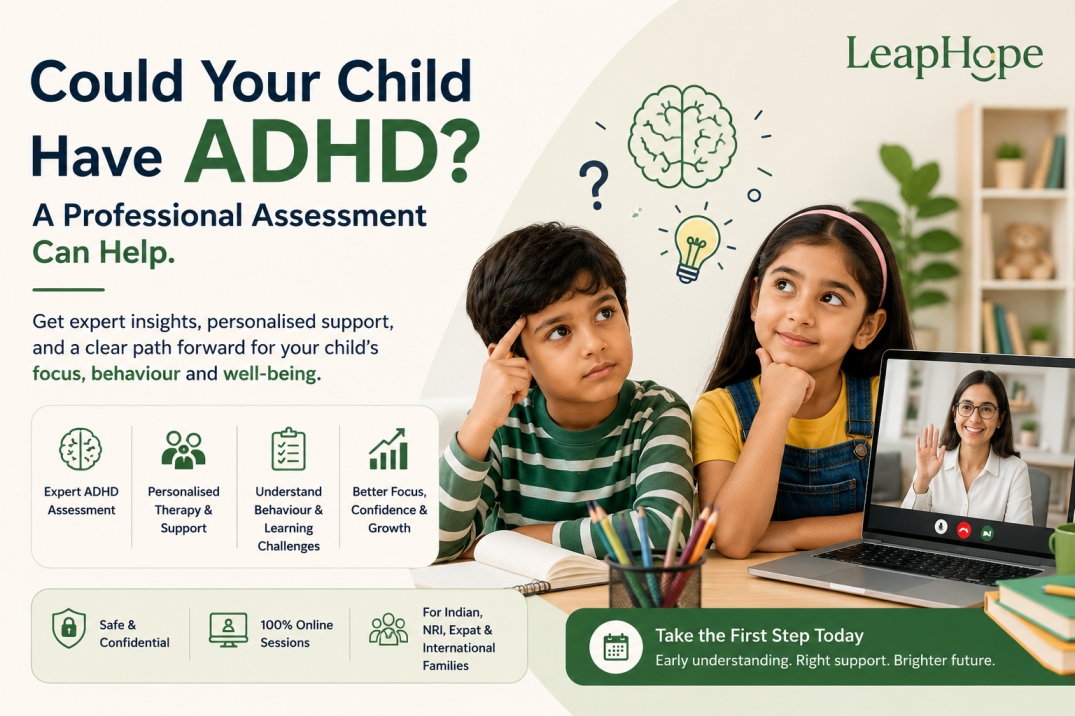 Child ADHD assessment and online ADHD counselling by experienced child psychologists