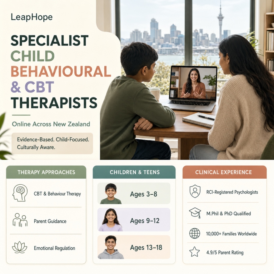Evidence-based online care from child psychologists and behavioural therapists in New Zealand