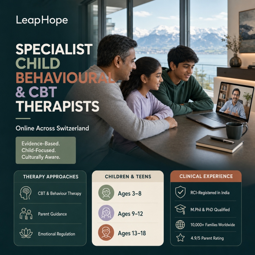 Evidence-based online care from child psychologists and behavioural therapists in Switzerland