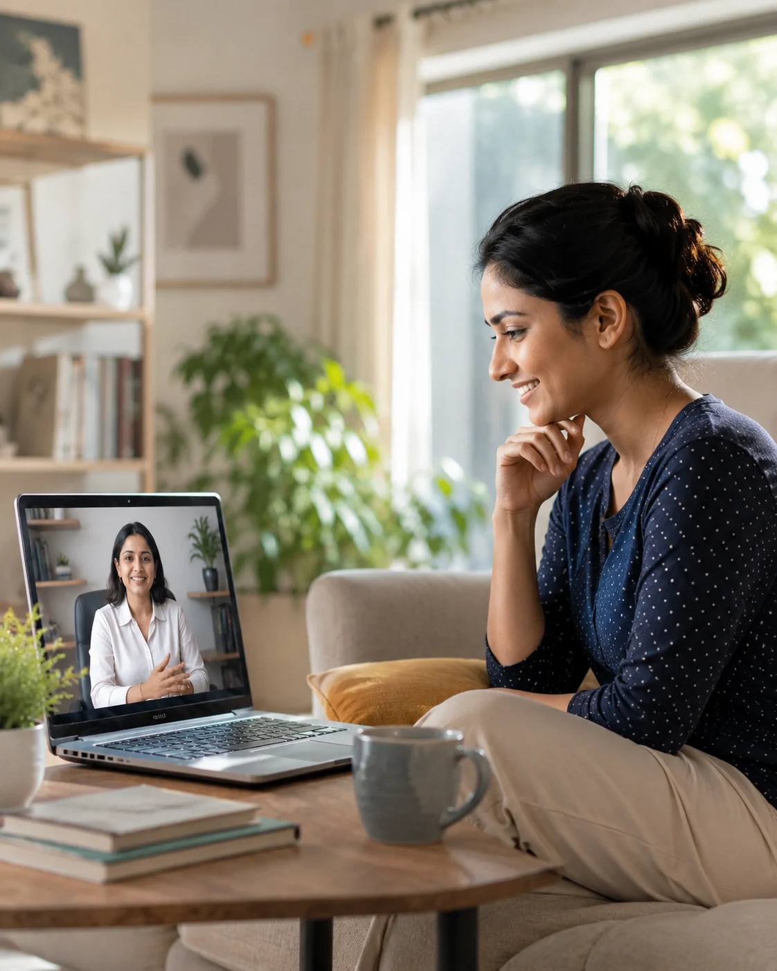 Indian adult attending online insomnia treatment with an experienced psychologist