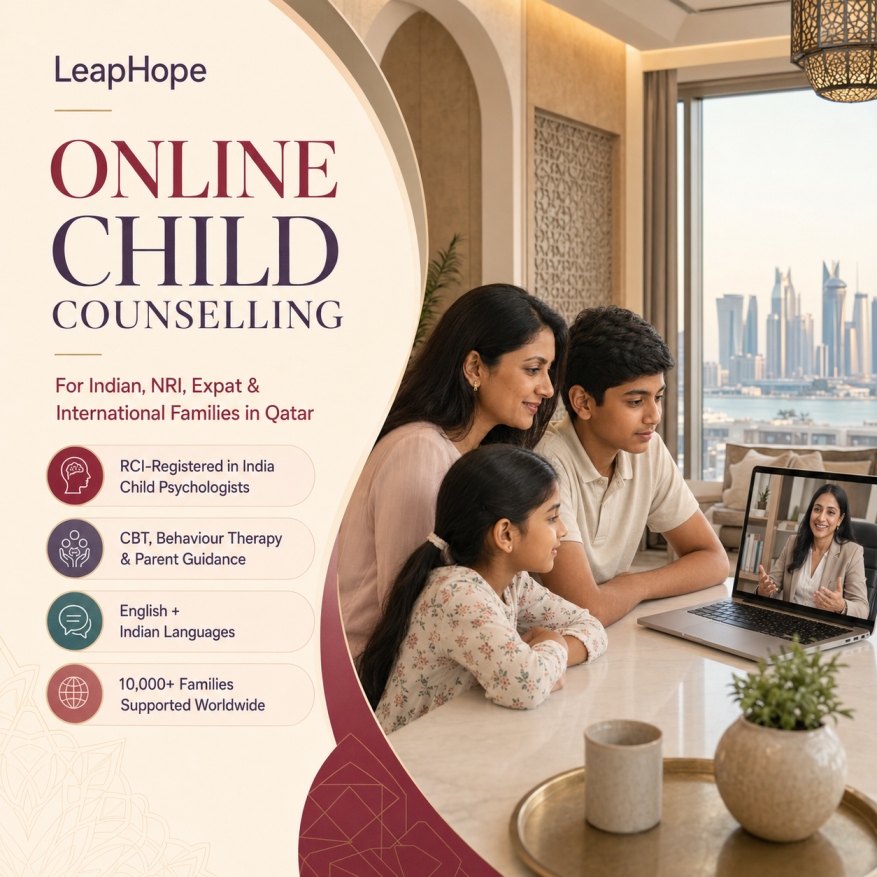 Online child counselling for Indian, NRI and expat families living in Qatar