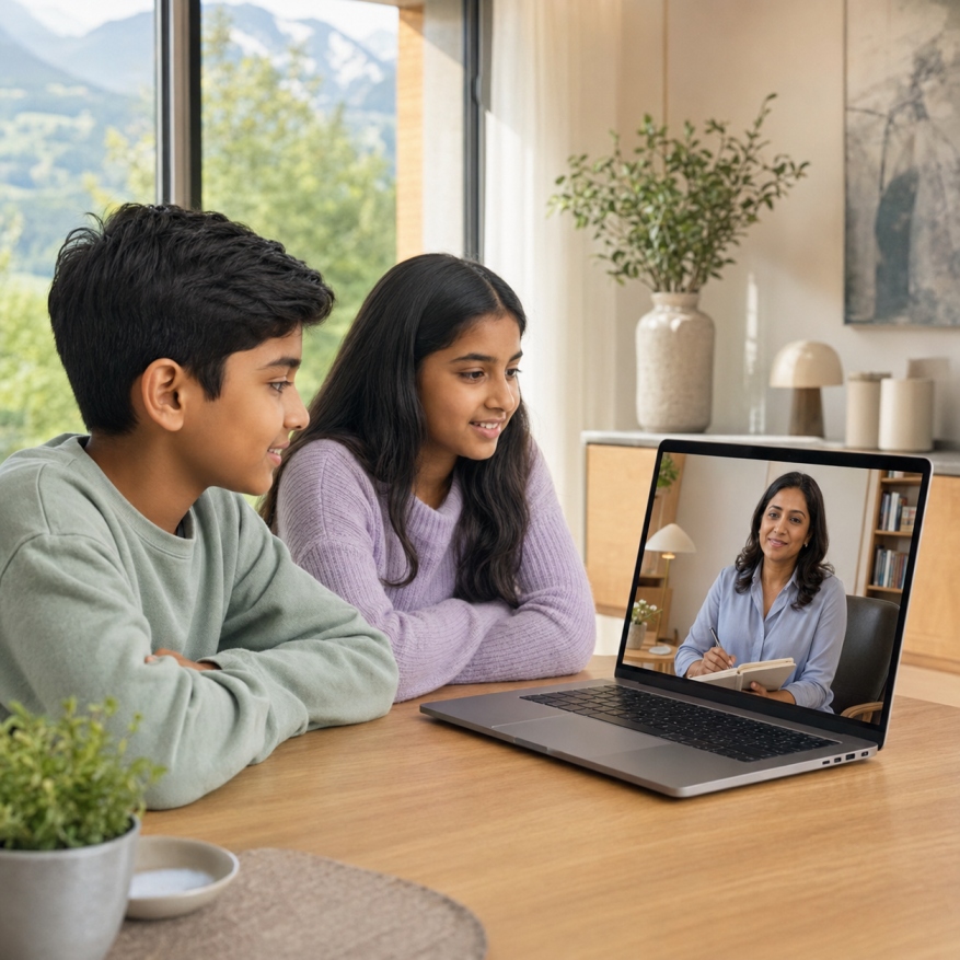 Online child counselling in Switzerland for Indian, NRI and expat families