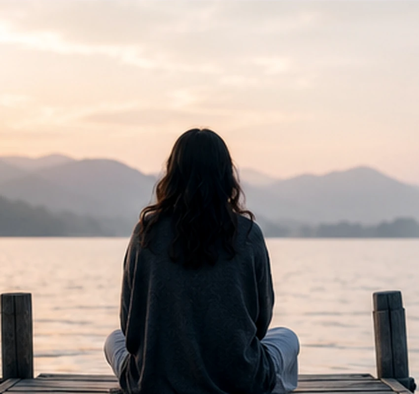 Indian adult attending online grief counselling with a psychologist while living abroad
