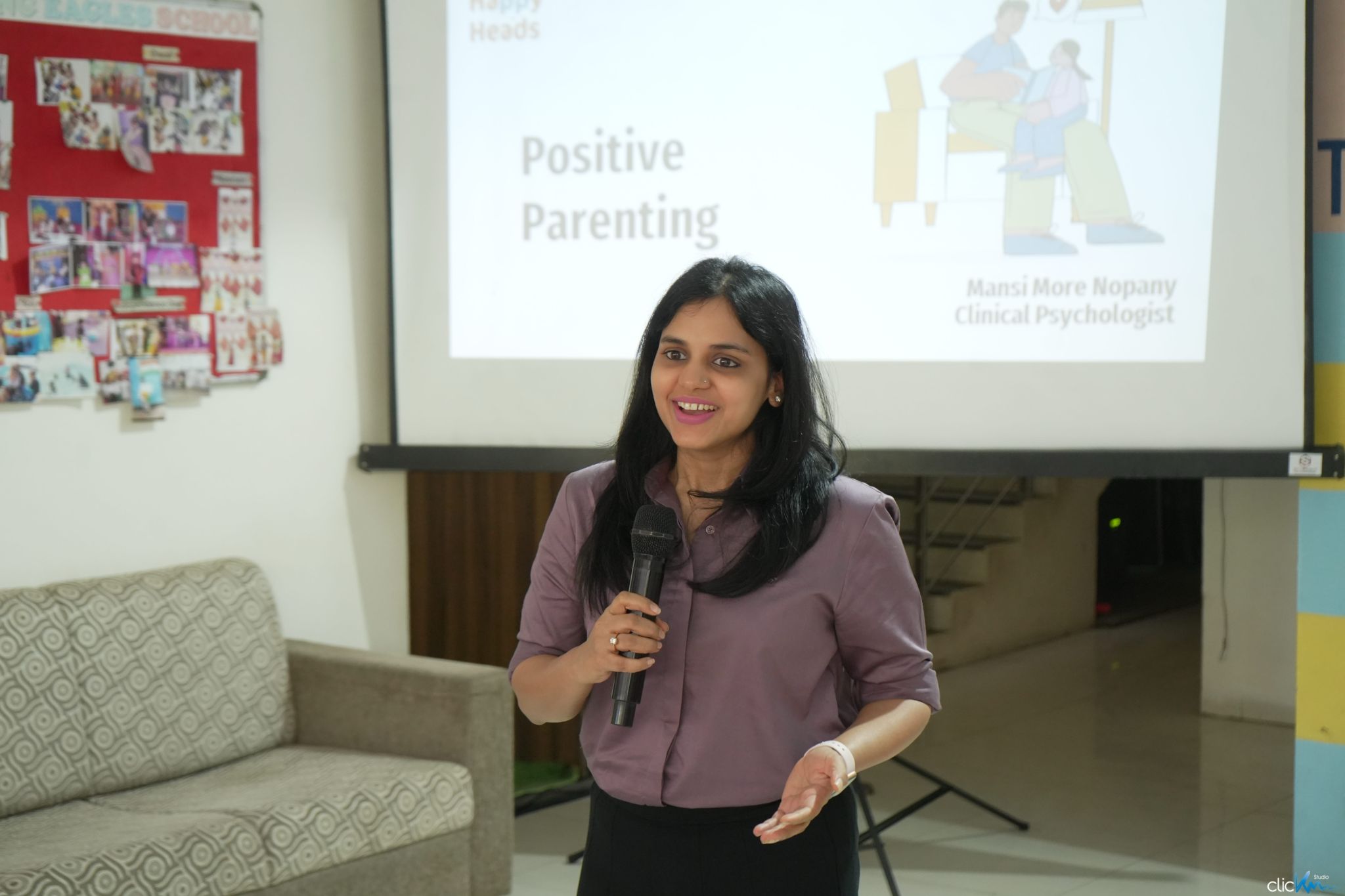 Clinical Psychologist Mansi More Nopany conducting a workshop for young women