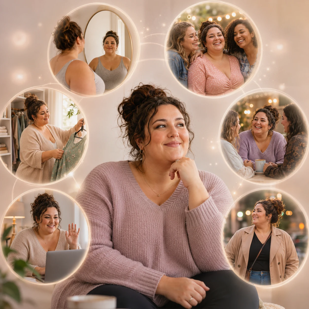 Woman discussing progress in body image counselling with a LeapHope psychologist online